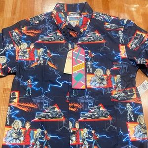 BACK TO THE FUTURE button down